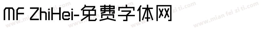 MF ZhiHei字体转换